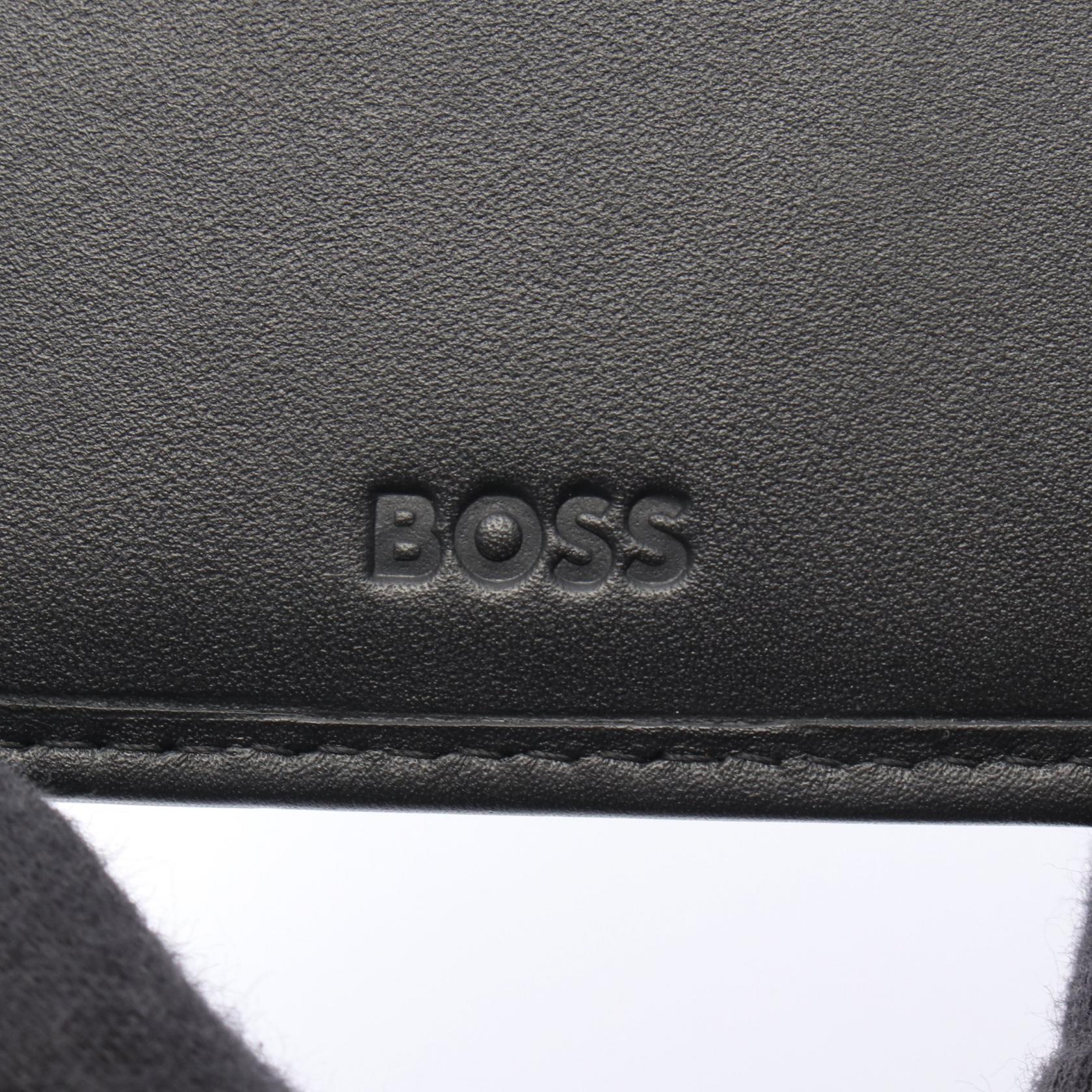 二つ折り財布 レザー ブラック ヒューゴボス 財布・小物 HUGO BOSS