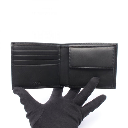 二つ折り財布 レザー ブラック ヒューゴボス 財布・小物 HUGO BOSS
