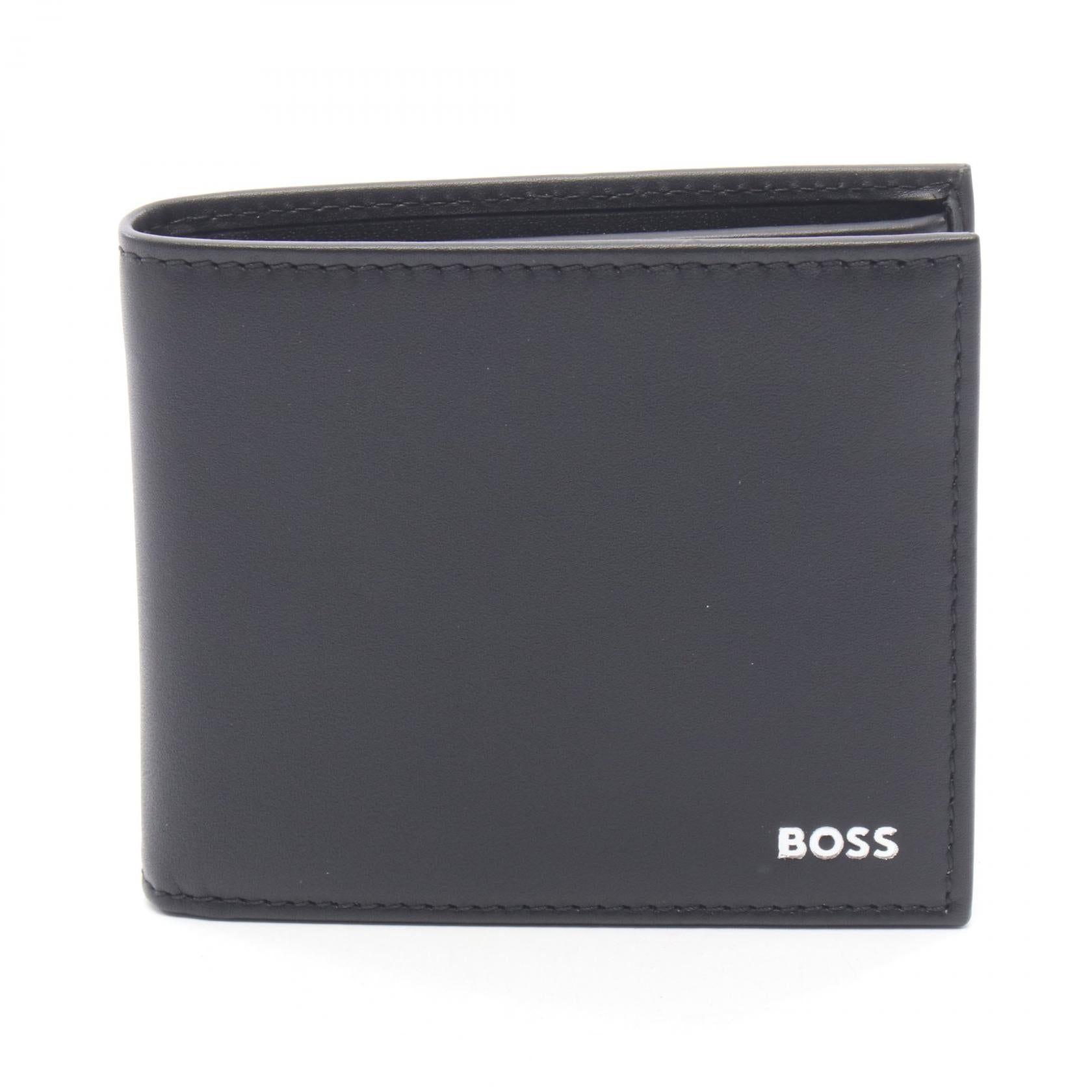 二つ折り財布 レザー ブラック ヒューゴボス 財布・小物 HUGO BOSS