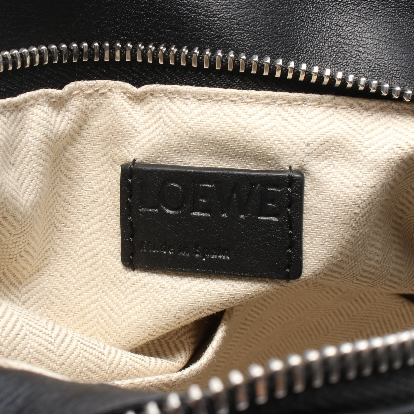 PUZZLE BAG SMALL パズルバッグ スモール 2WAY ハンドバッグ レザー ブラック ロエベ