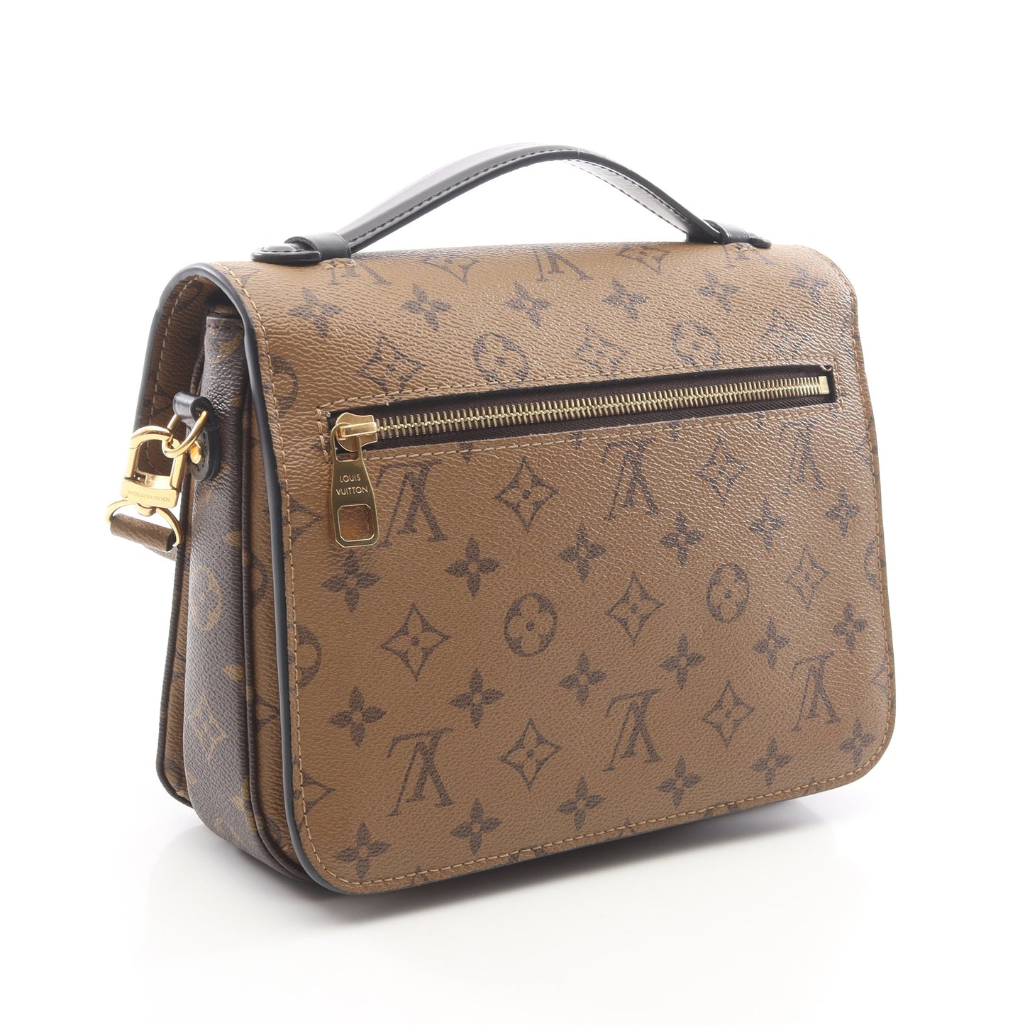 ポシェット メティス MM モノグラムリバース 2WAY ハンドバッグ PVC レザー ブラウン ブラック ルイヴィトン バッグ LOUIS VUITTON