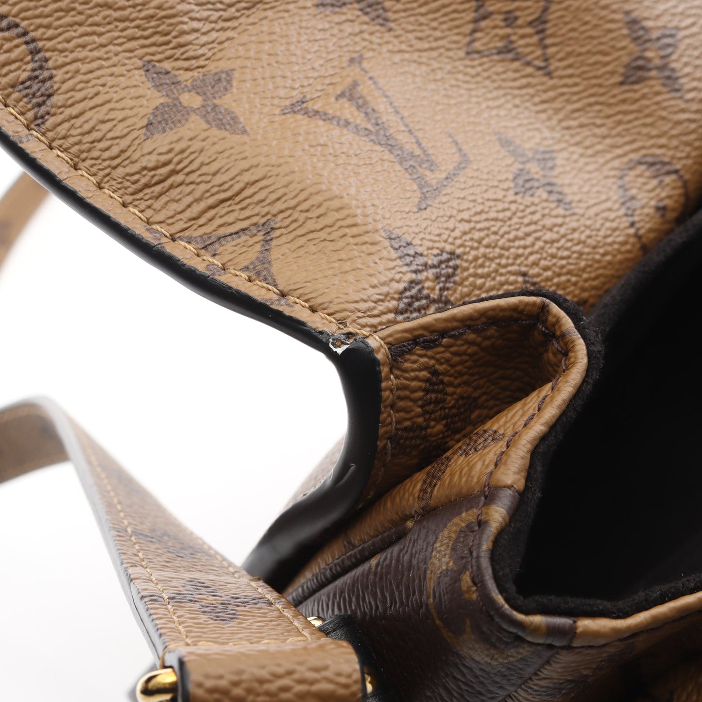 ポシェット メティス MM モノグラムリバース 2WAY ハンドバッグ PVC レザー ブラウン ブラック ルイヴィトン バッグ LOUIS VUITTON