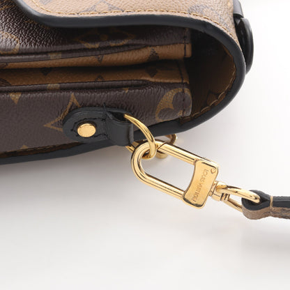 ポシェット メティス MM モノグラムリバース 2WAY ハンドバッグ PVC レザー ブラウン ブラック ルイヴィトン バッグ LOUIS VUITTON