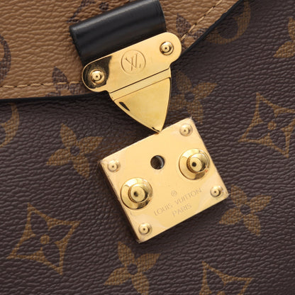 ポシェット メティス MM モノグラムリバース 2WAY ハンドバッグ PVC レザー ブラウン ブラック ルイヴィトン バッグ LOUIS VUITTON