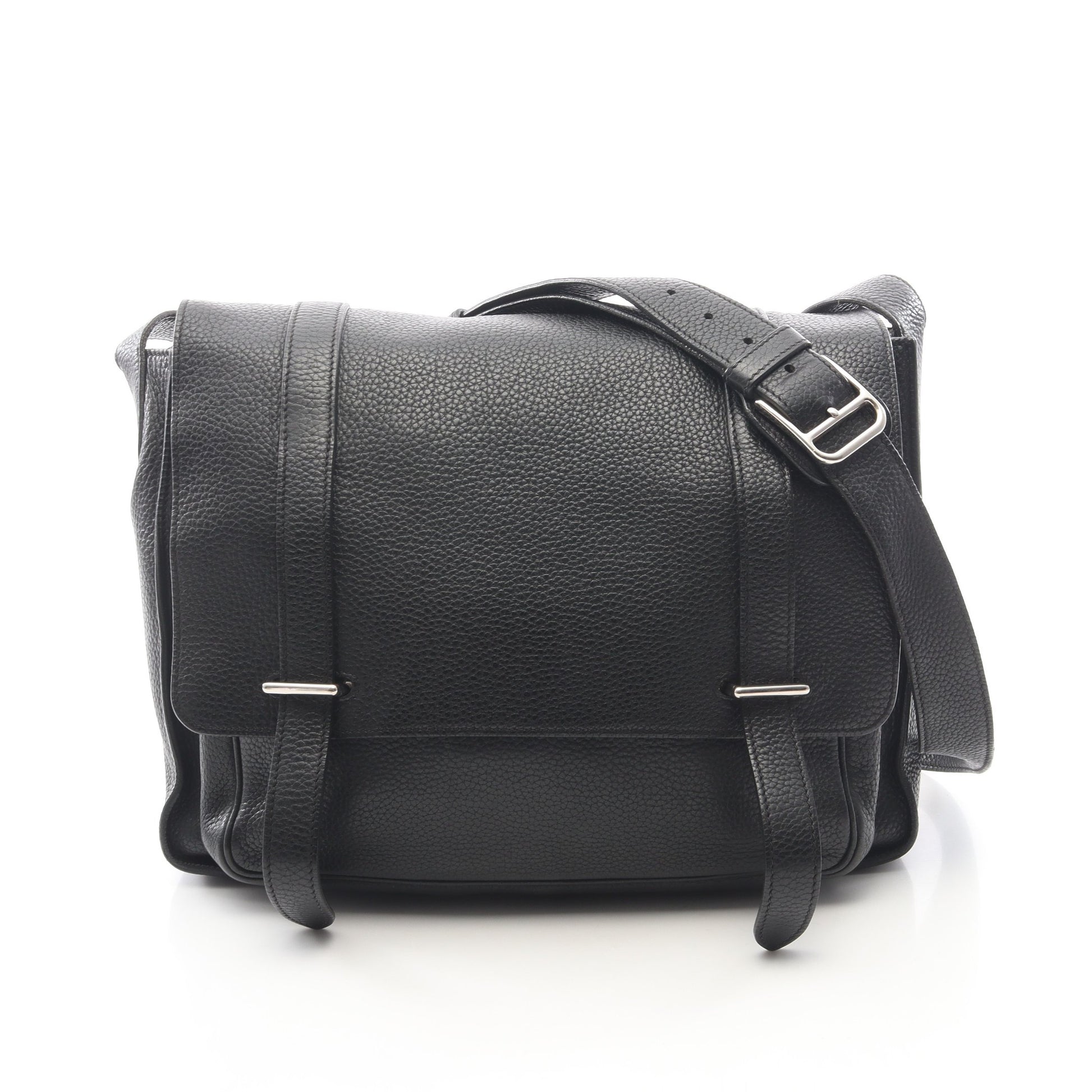 スティーブ ブザス35 ショルダーバッグ トリヨンクレマンス ブラック シルバー金具 □N刻印 エルメス バッグ HERMES