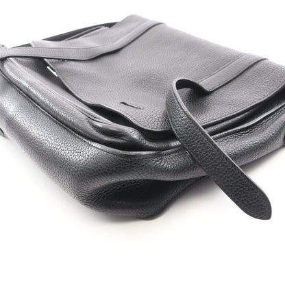 スティーブ ブザス35 ショルダーバッグ トリヨンクレマンス ブラック シルバー金具 □N刻印 エルメス バッグ HERMES