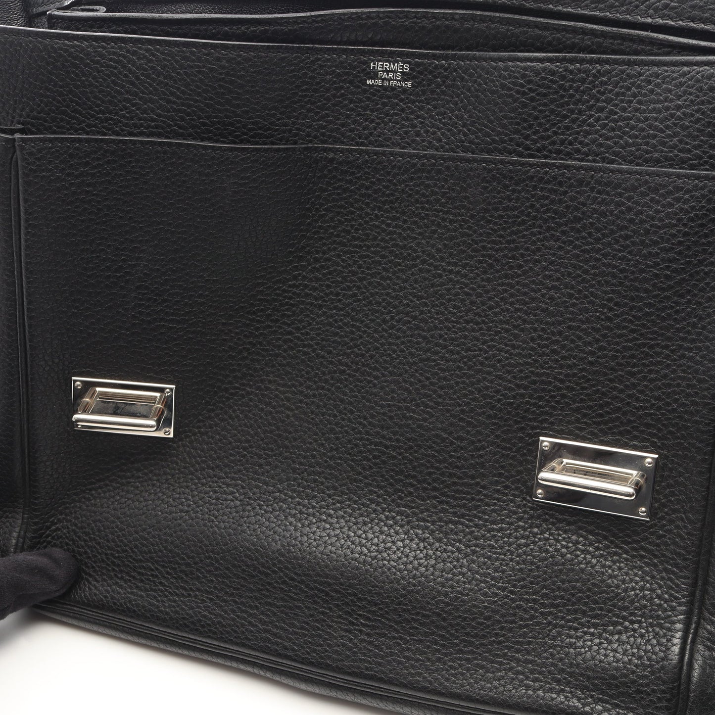 スティーブ ブザス35 ショルダーバッグ トリヨンクレマンス ブラック シルバー金具 □N刻印 エルメス バッグ HERMES