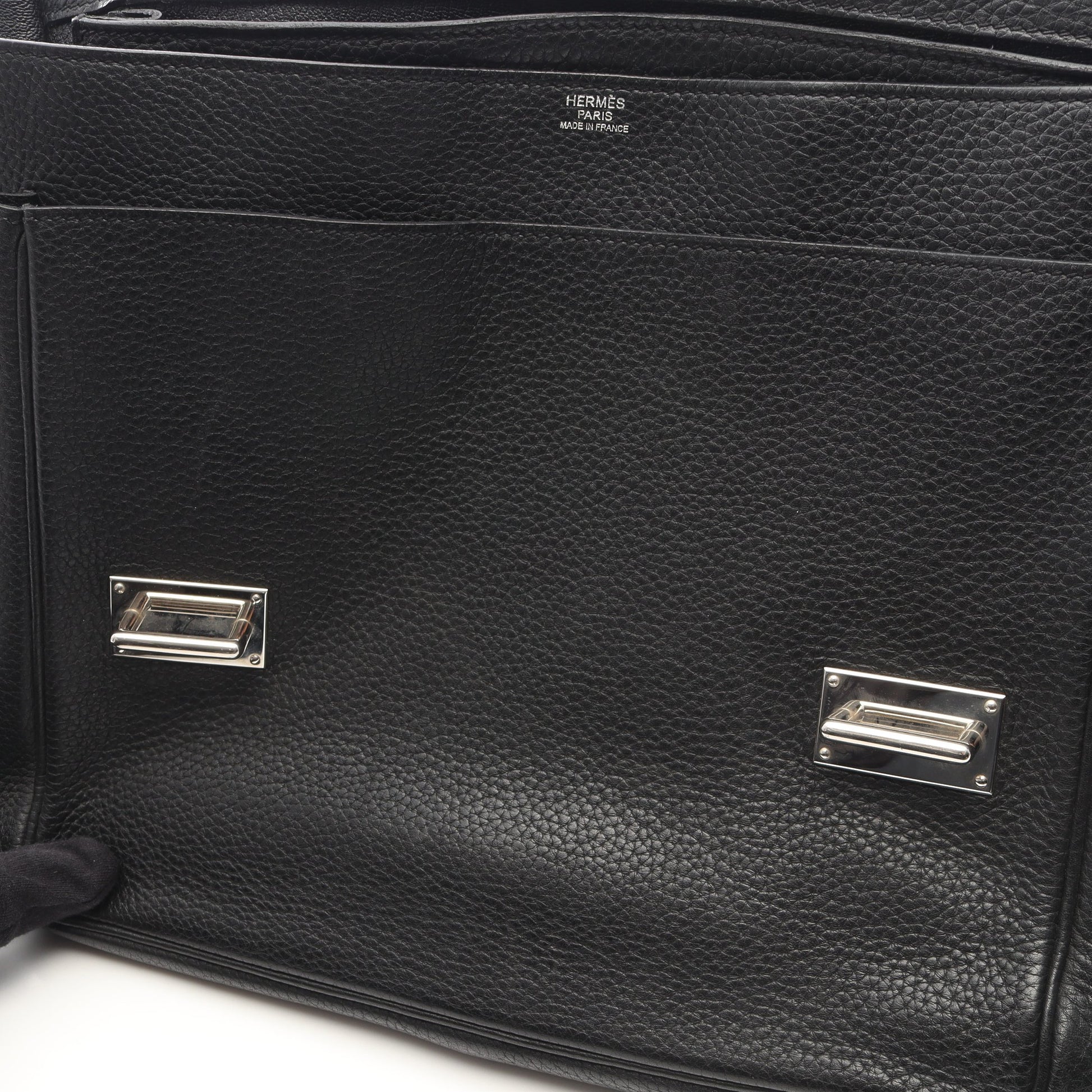 スティーブ ブザス35 ショルダーバッグ トリヨンクレマンス ブラック シルバー金具 □N刻印 エルメス バッグ HERMES