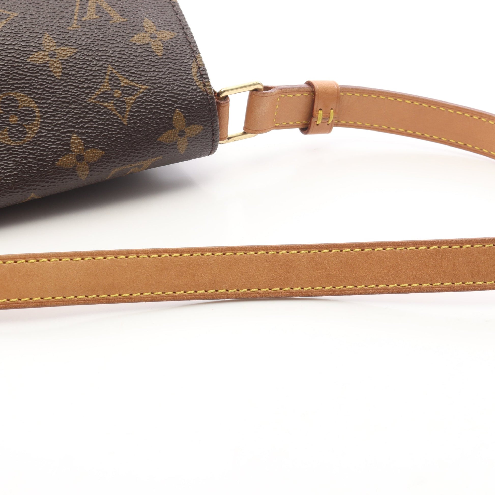 ミュゼットタンゴ ショートストラップ モノグラム ショルダーバッグ PVC レザー ブラウン ルイヴィトン バッグ LOUIS VUITTON