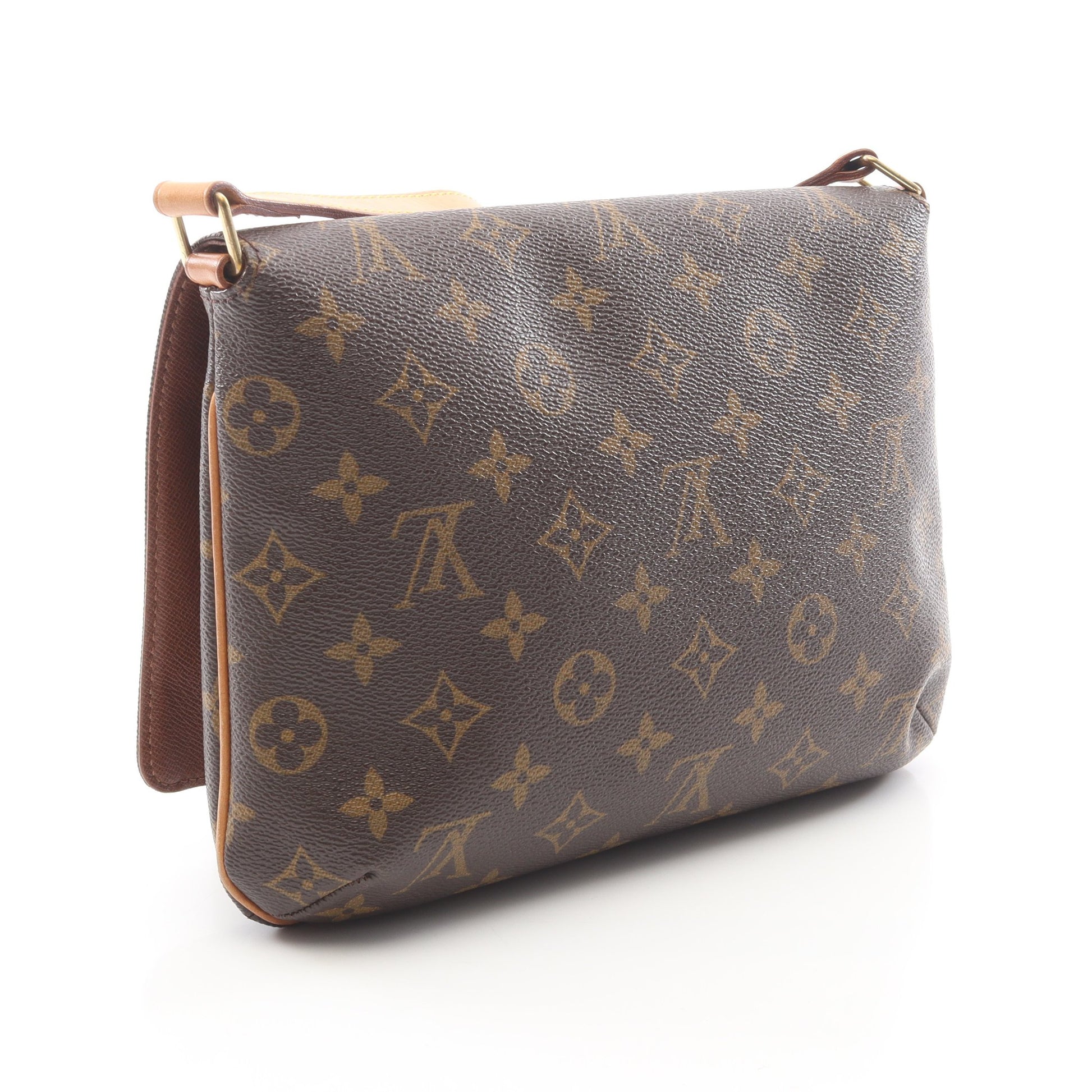 ミュゼットタンゴ ショートストラップ モノグラム ショルダーバッグ PVC レザー ブラウン ルイヴィトン バッグ LOUIS VUITTON