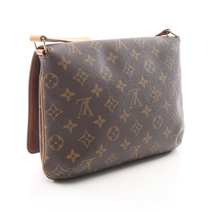 ミュゼットタンゴ ショートストラップ モノグラム ショルダーバッグ PVC レザー ブラウン ルイヴィトン バッグ LOUIS VUITTON