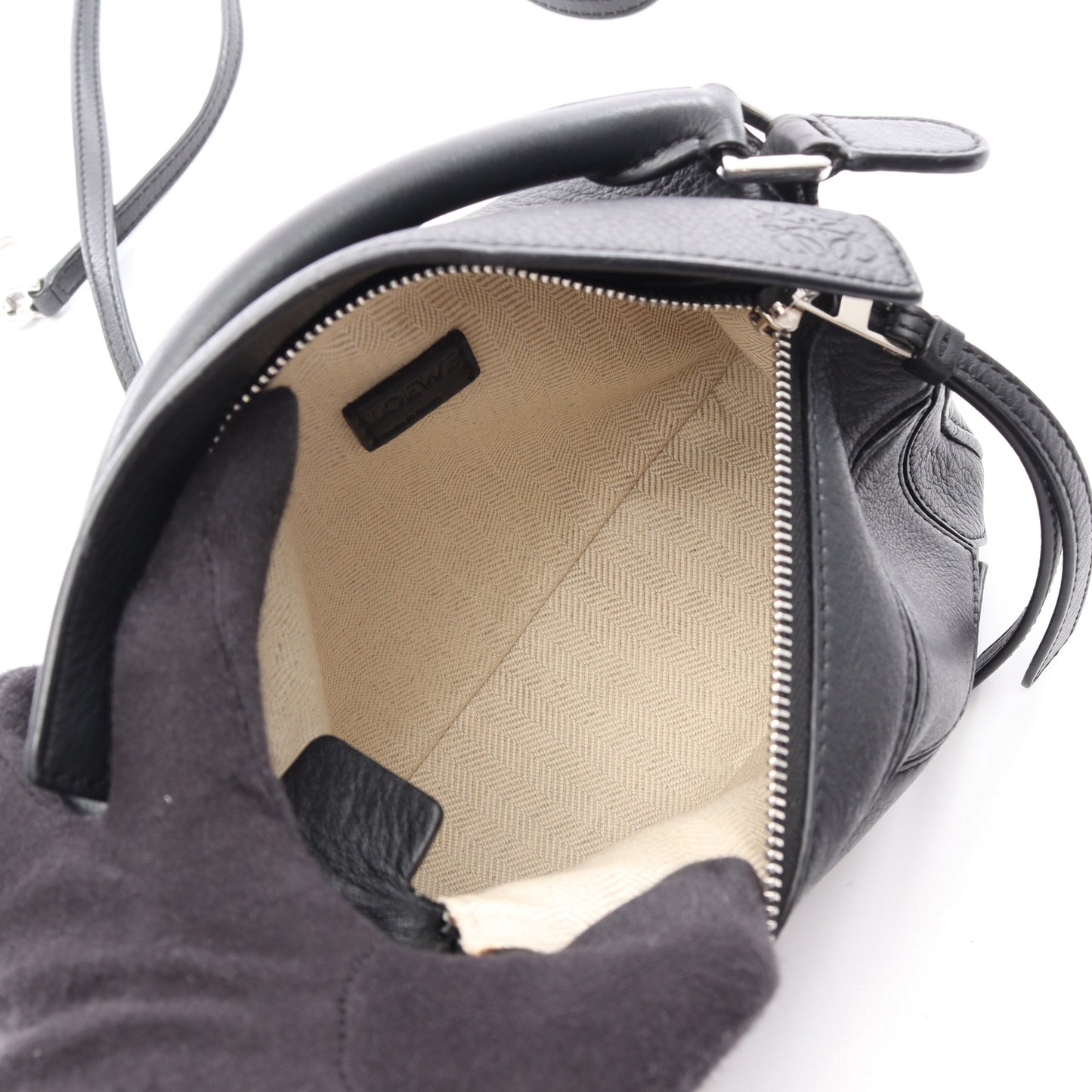 パズルバッグ ミニ 2WAY ハンドバッグ レザー ブラック ロエベ バッグ LOEWE