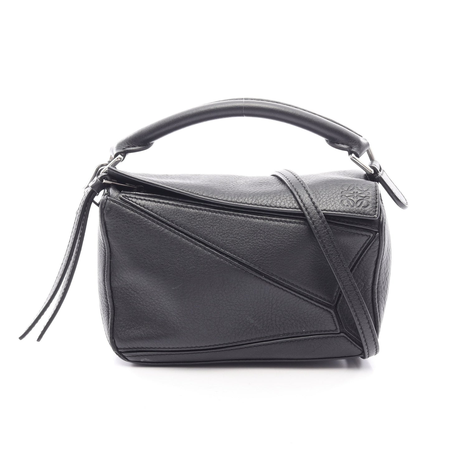 パズルバッグ ミニ 2WAY ハンドバッグ レザー ブラック ロエベ バッグ LOEWE