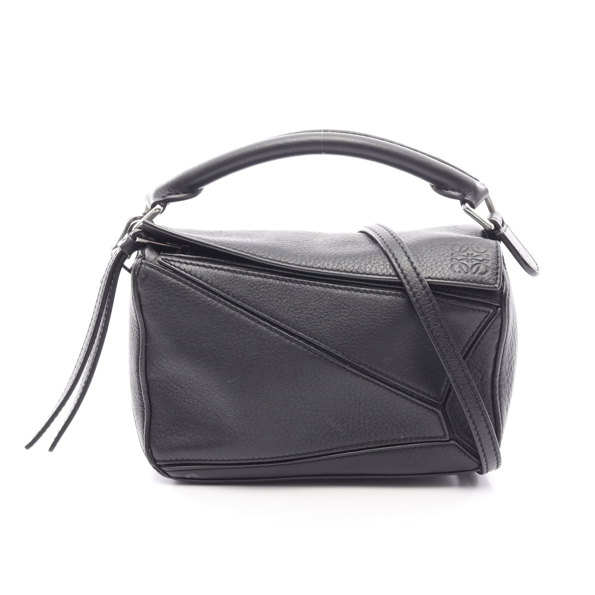 パズルバッグ ミニ 2WAY ハンドバッグ レザー ブラック ロエベ バッグ LOEWE