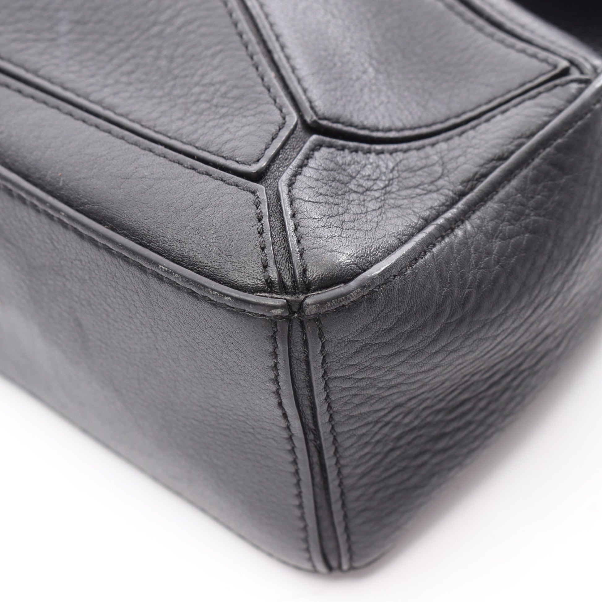 パズルバッグ ミニ 2WAY ハンドバッグ レザー ブラック ロエベ バッグ LOEWE