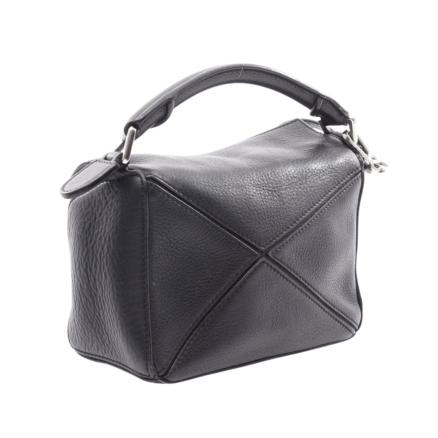 パズルバッグ ミニ 2WAY ハンドバッグ レザー ブラック ロエベ バッグ LOEWE