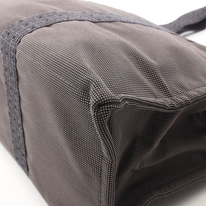 エールラインGM ハンドバッグ トートバッグ キャンバス グレー シルバー金具 エルメス バッグ HERMES