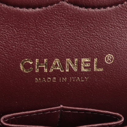 マトラッセ Wフラップ Wチェーンショルダーバッグ キャビアスキン ブラック ゴールド金具 シャネル バッグ CHANEL