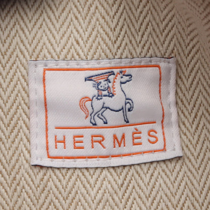 ブリッドアブラックGM カブリオル ハンドバッグ トワルアッシュ レッド アイボリー シルバー金具 エルメス バッグ HERMES