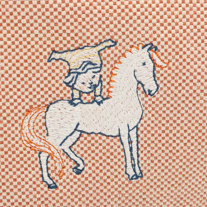 ブリッドアブラックGM カブリオル ハンドバッグ トワルアッシュ レッド アイボリー シルバー金具 エルメス バッグ HERMES