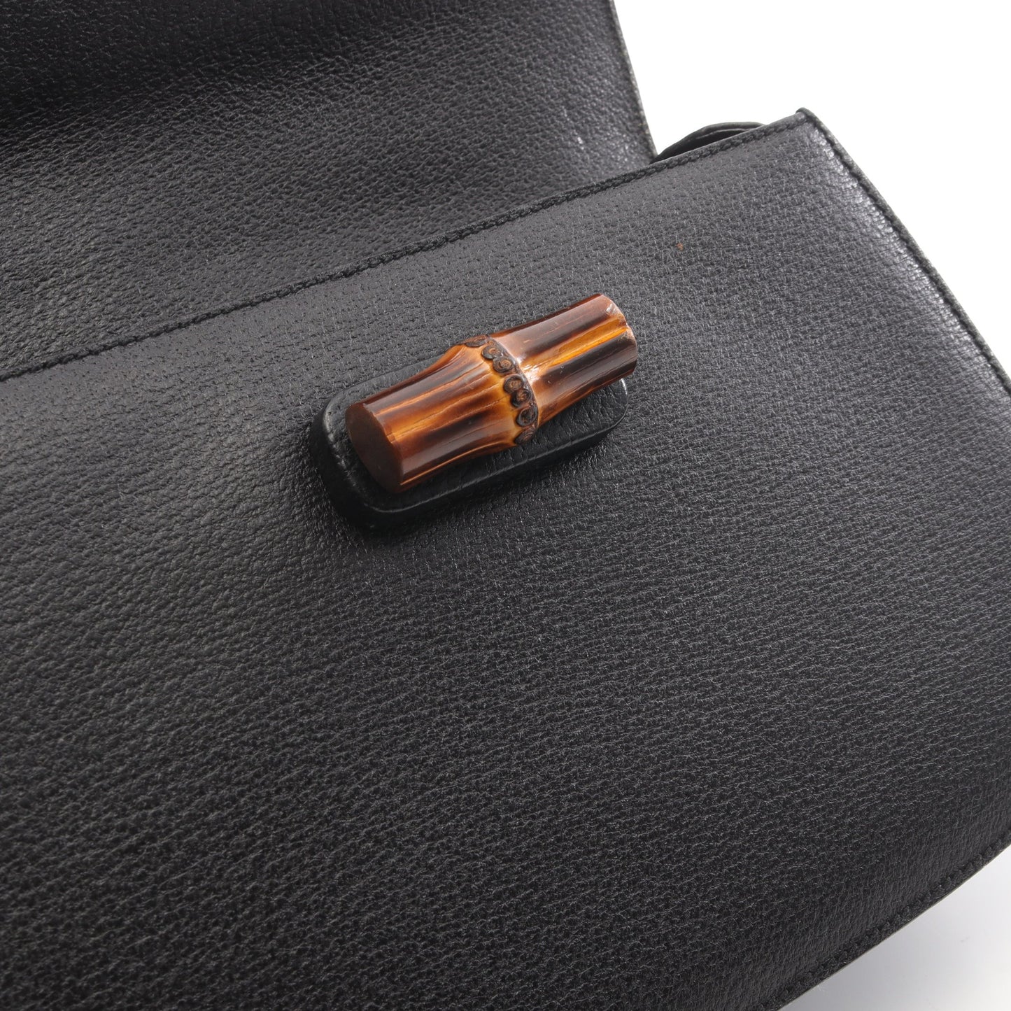 バンブー 2WAY ハンドバッグ レザー ブラック グッチ バッグ GUCCI