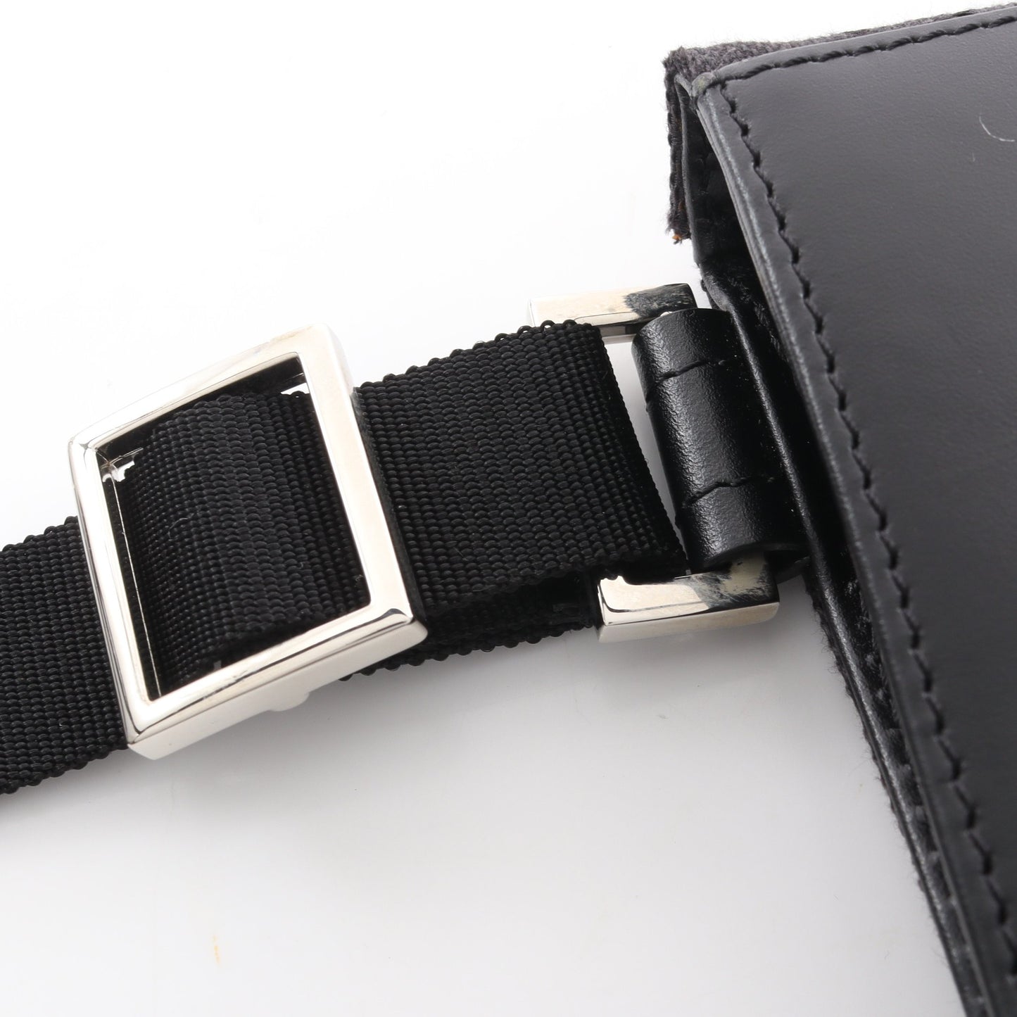 GGキャンバス ショルダーバッグ キャンバス レザー ブラック グッチ バッグ GUCCI