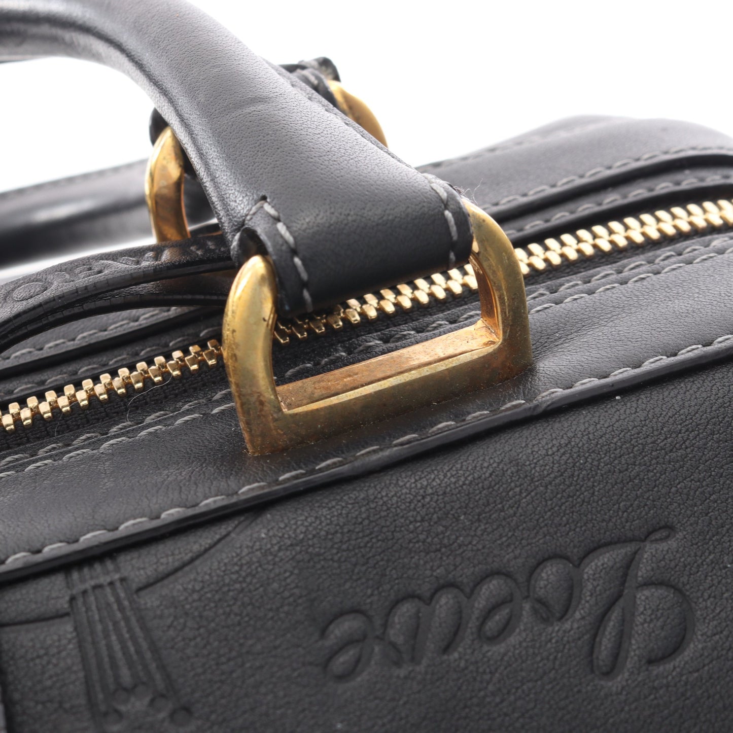 ドクターズバッグ 160周年記念 ミニボストンバッグ レザー ブラック ロエベ バッグ LOEWE