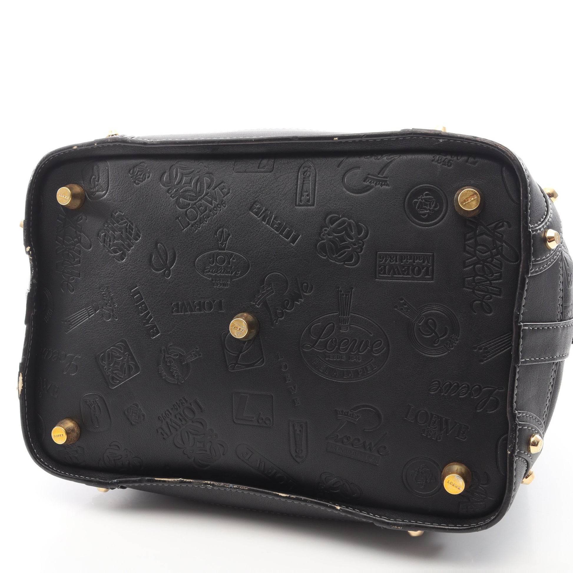 ドクターズバッグ 160周年記念 ミニボストンバッグ レザー ブラック ロエベ バッグ LOEWE