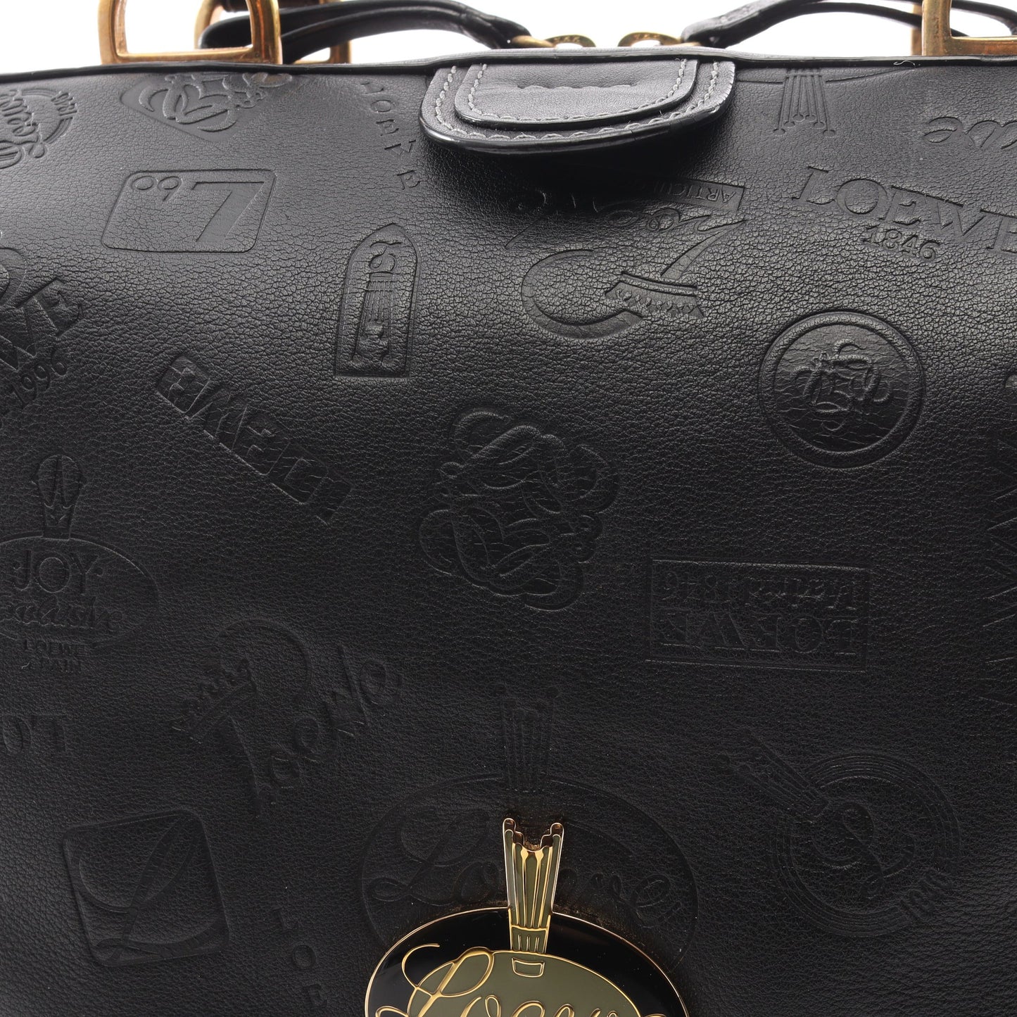 ドクターズバッグ 160周年記念 ミニボストンバッグ レザー ブラック ロエベ バッグ LOEWE