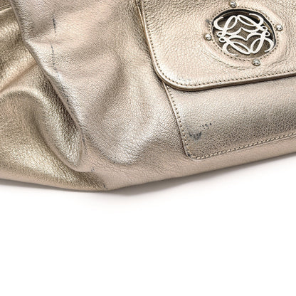 ナッパアイレ ハンドバッグ レザー シャンパンゴールド ロエベ バッグ LOEWE