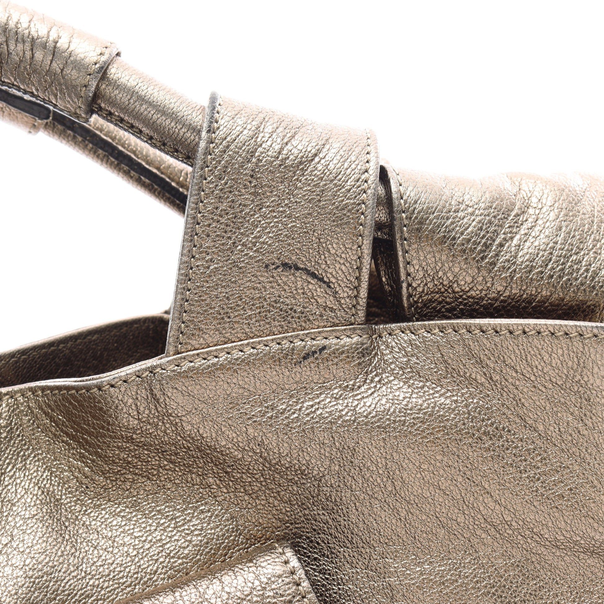 ナッパアイレ ハンドバッグ レザー シャンパンゴールド ロエベ バッグ LOEWE