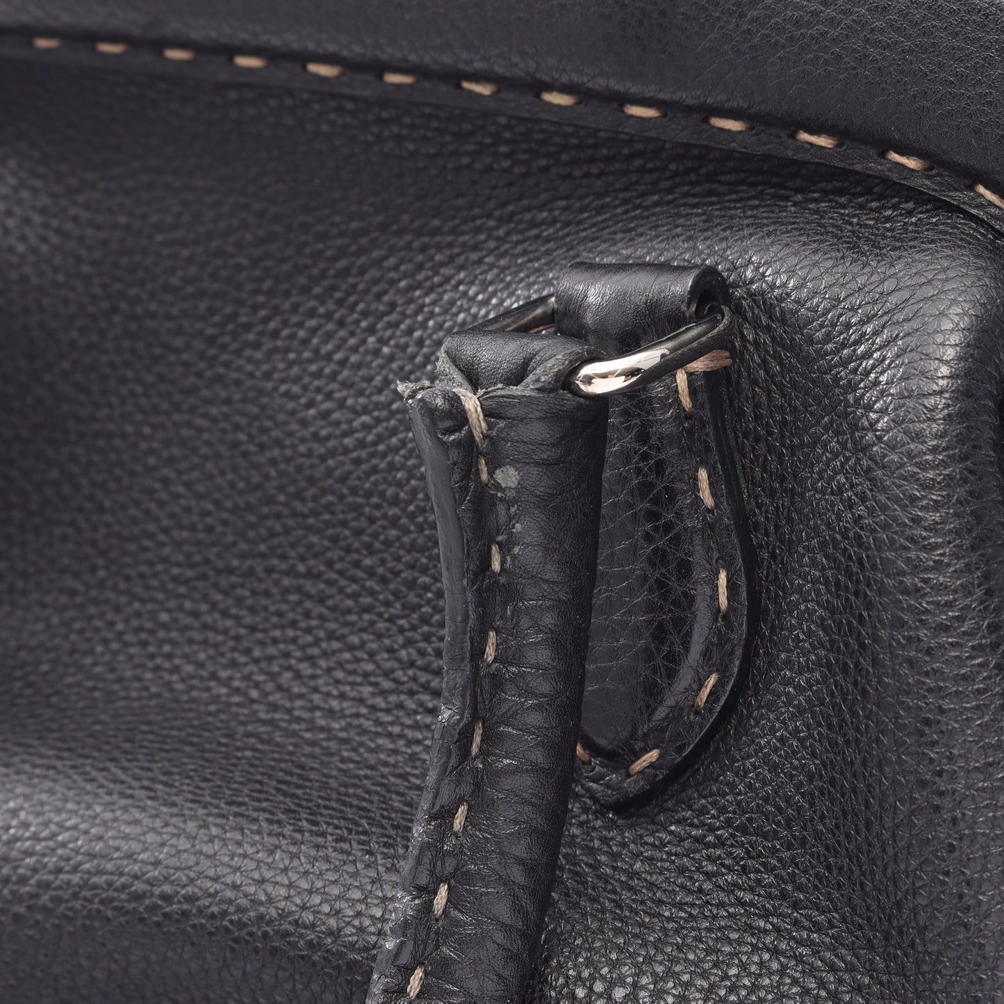 セレリア ドクターズバッグ ハンドバッグ レザー ブラック フェンディ バッグ FENDI
