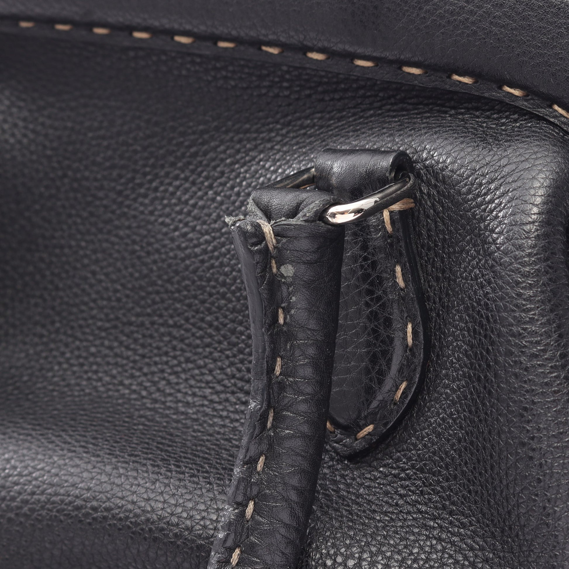 セレリア ドクターズバッグ ハンドバッグ レザー ブラック フェンディ バッグ FENDI