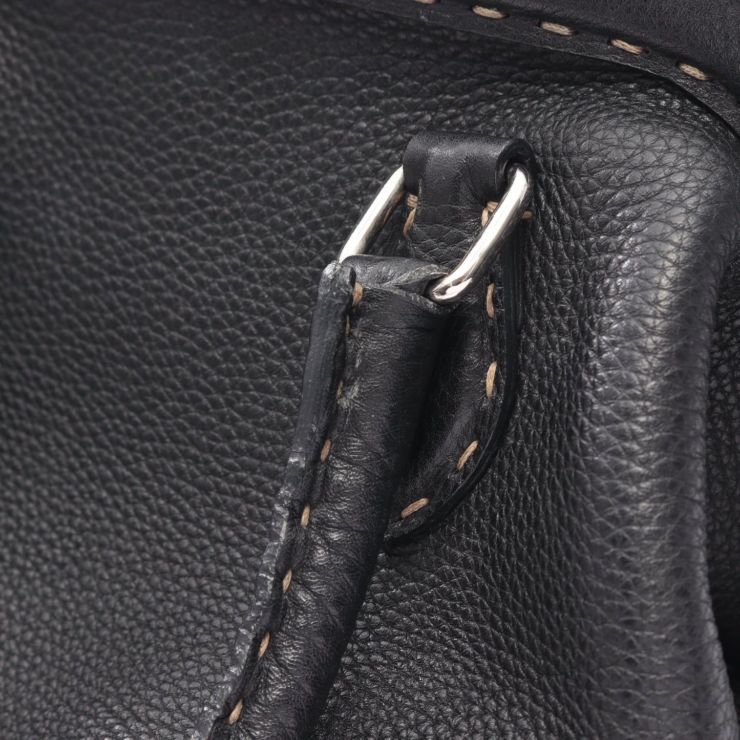 セレリア ドクターズバッグ ハンドバッグ レザー ブラック フェンディ バッグ FENDI