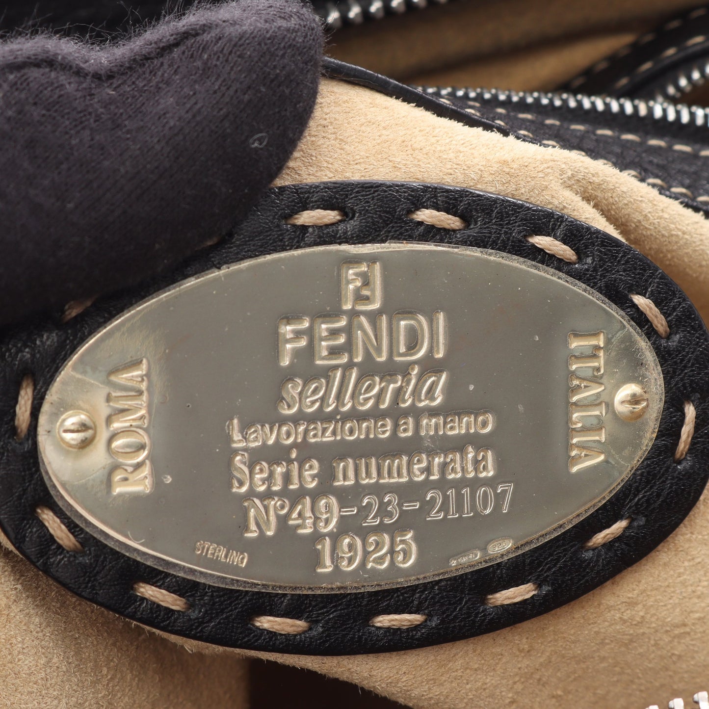 セレリア ドクターズバッグ ハンドバッグ レザー ブラック フェンディ バッグ FENDI