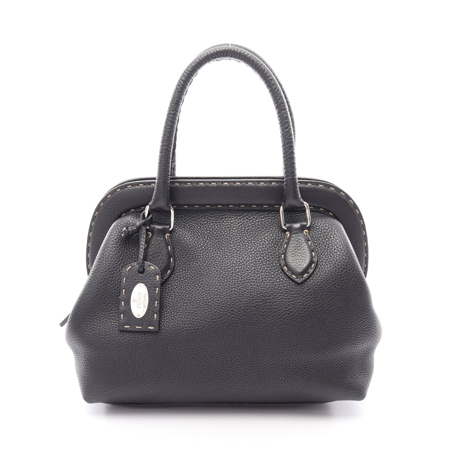 セレリア ドクターズバッグ ハンドバッグ レザー ブラック フェンディ バッグ FENDI