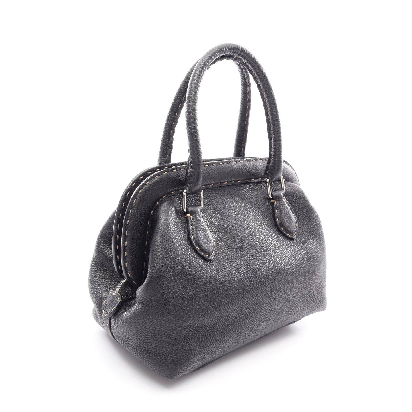 セレリア ドクターズバッグ ハンドバッグ レザー ブラック フェンディ バッグ FENDI