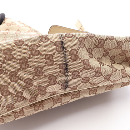 アビー GGキャンバス ワンショルダーバッグ キャンバス レザー ベージュ アイボリー グッチ バッグ GUCCI
