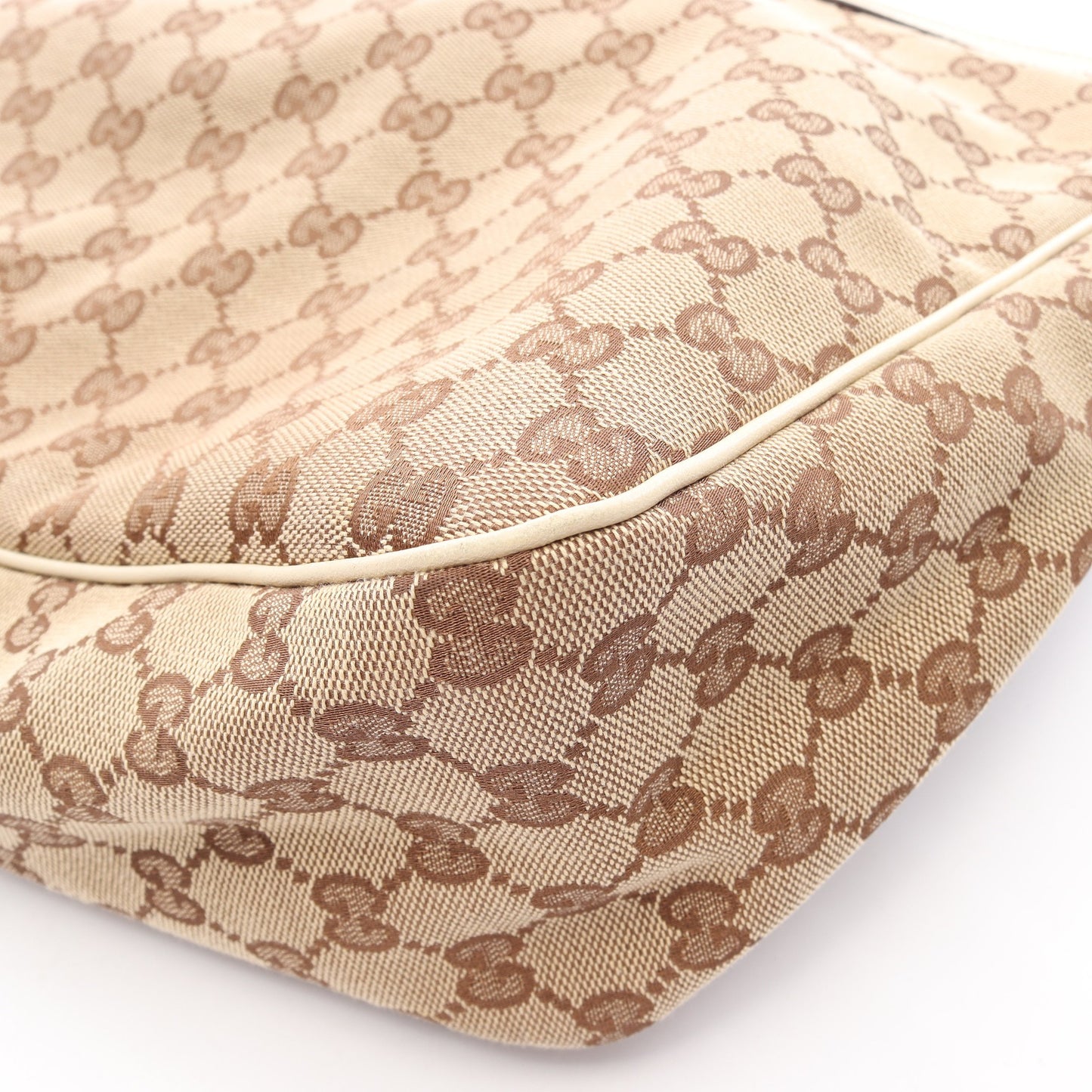 アビー GGキャンバス ワンショルダーバッグ キャンバス レザー ベージュ アイボリー グッチ バッグ GUCCI
