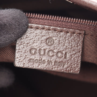 GGキャンバス ハンドバッグ トートバッグ キャンバス レザー ベージュ ダークブラウン グッチ バッグ GUCCI