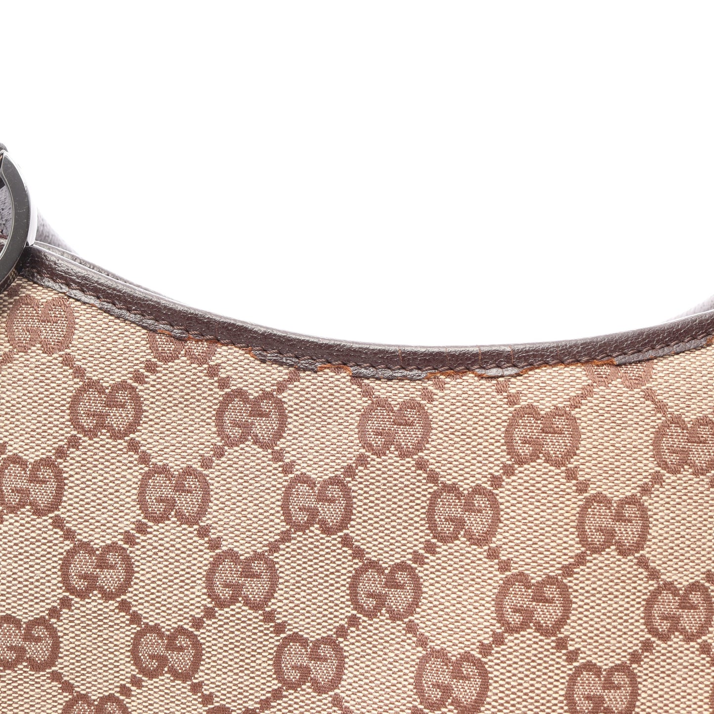 GGキャンバス ハンドバッグ トートバッグ キャンバス レザー ベージュ ダークブラウン グッチ バッグ GUCCI