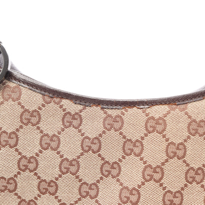 GGキャンバス ハンドバッグ トートバッグ キャンバス レザー ベージュ ダークブラウン グッチ バッグ GUCCI