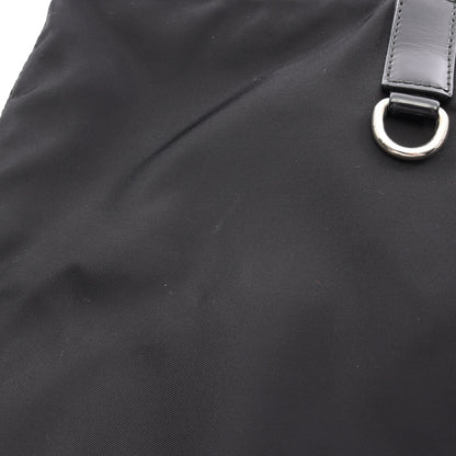 トライアングルロゴ ショルダーバッグ トートバッグ ナイロン レザー ブラック プラダ バッグ PRADA