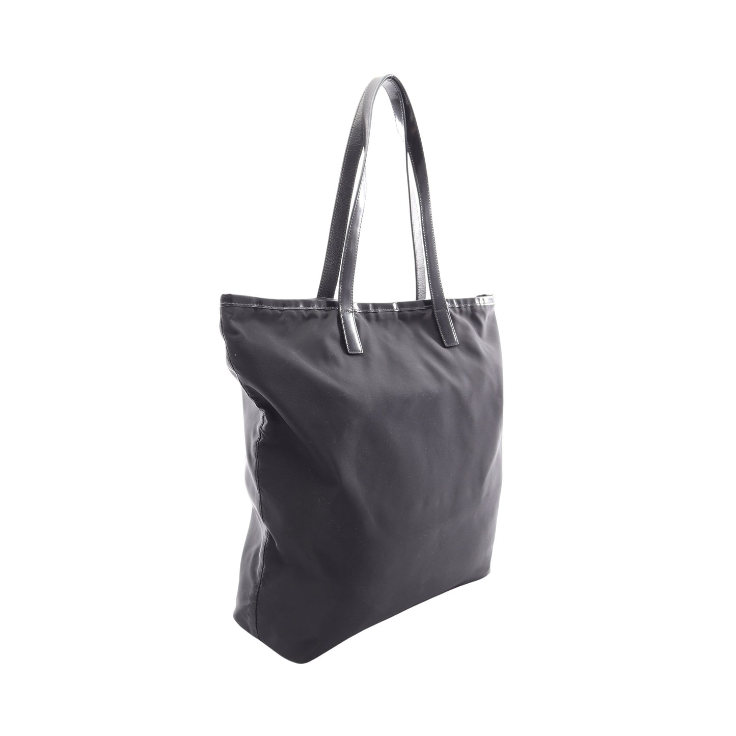 トライアングルロゴ ショルダーバッグ トートバッグ ナイロン レザー ブラック プラダ バッグ PRADA