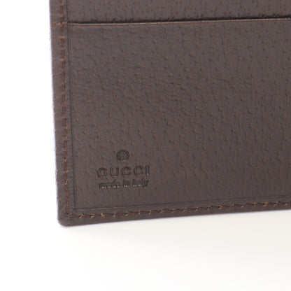 GGキャンバス Wホック財布 二つ折り財布 キャンバス レザー ベージュ ブラウン グッチ 財布・小物 GUCCI