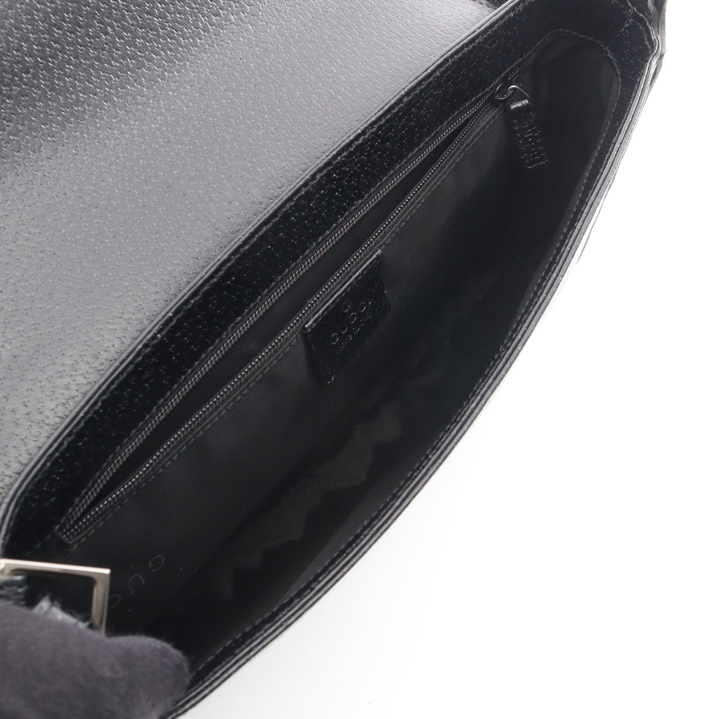 インターロッキングG ワンショルダーバッグ レザー ブラック グッチ バッグ GUCCI