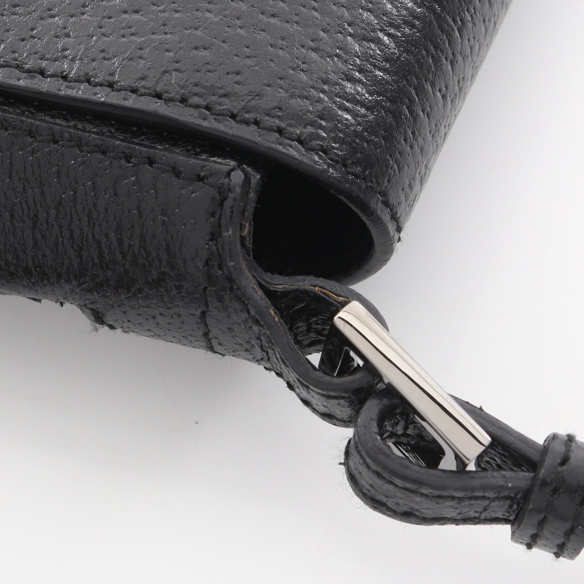 インターロッキングG ワンショルダーバッグ レザー ブラック グッチ バッグ GUCCI