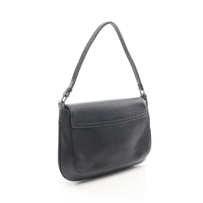 インターロッキングG ワンショルダーバッグ レザー ブラック グッチ バッグ GUCCI