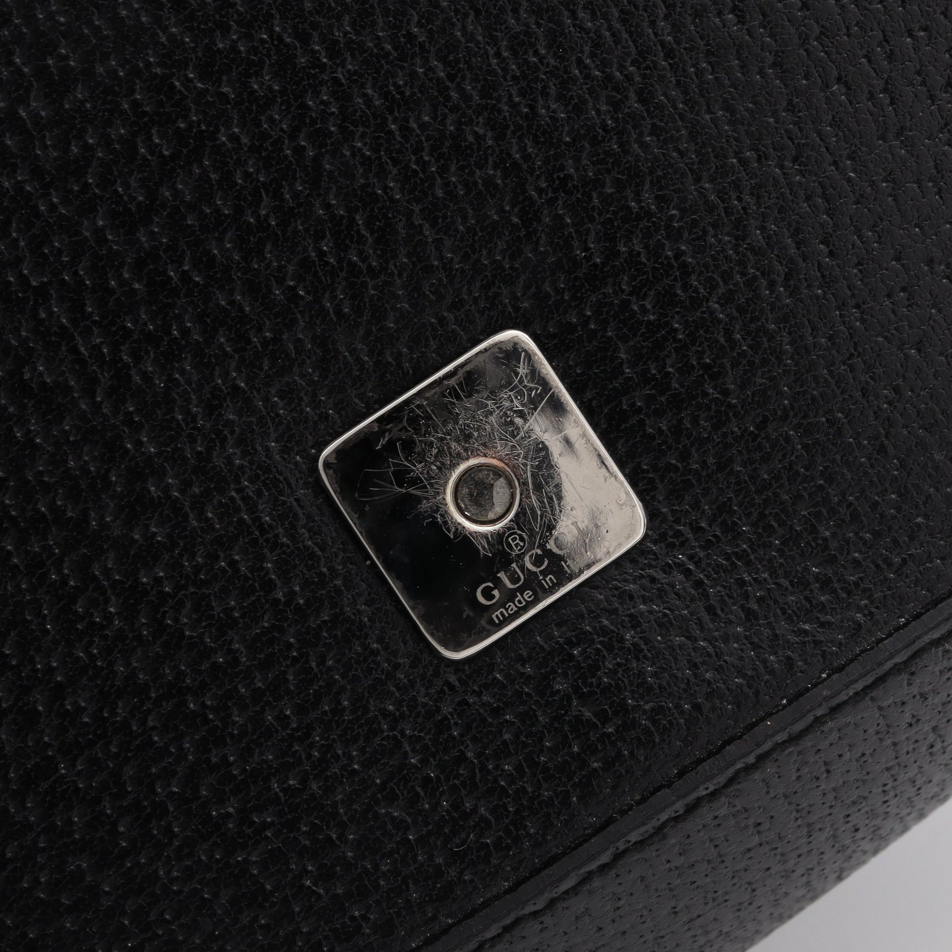 インターロッキングG ワンショルダーバッグ レザー ブラック グッチ バッグ GUCCI