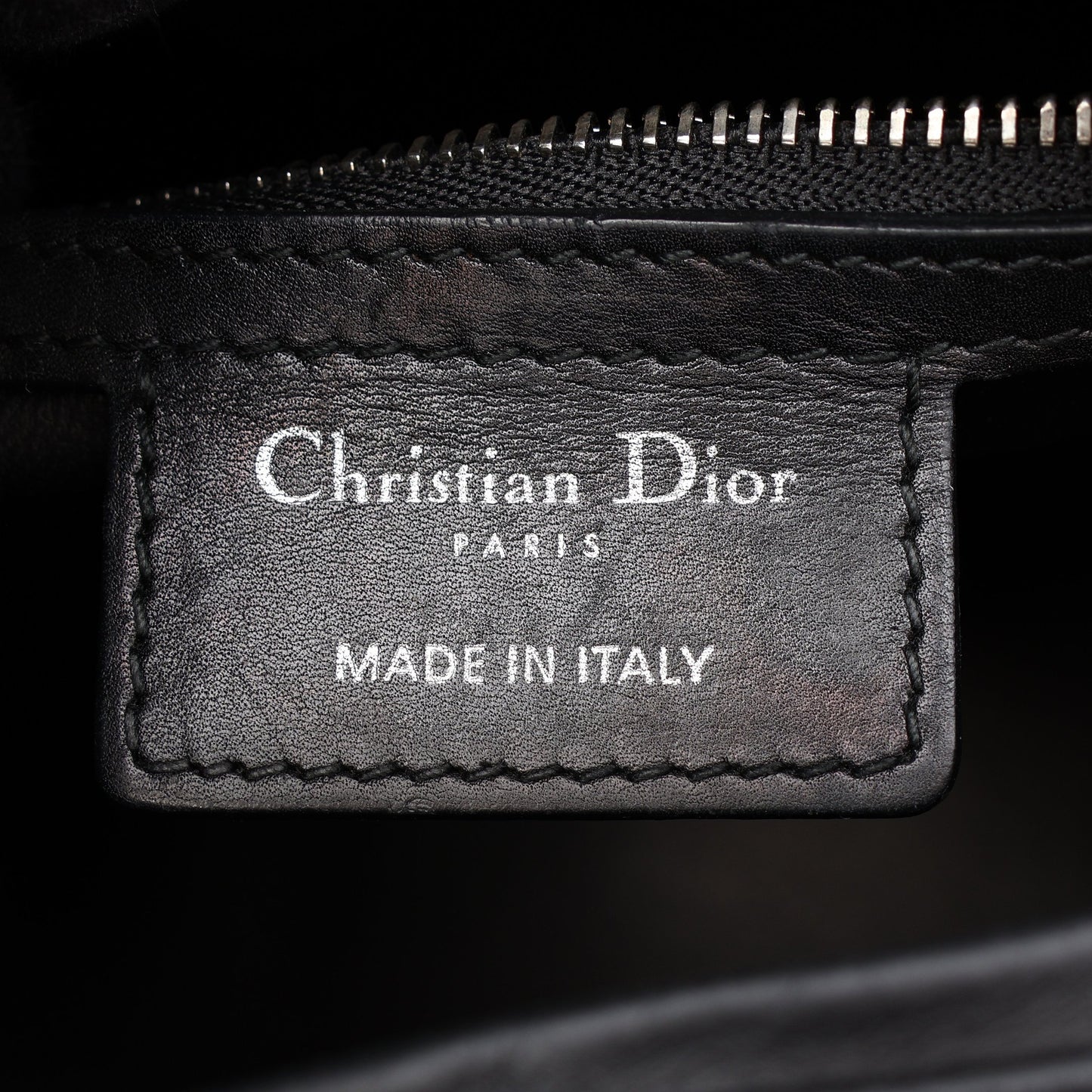 LADY DIOR レディディオール 2WAY ハンドバッグ レザー ブラック クリスチャンディオール バッグ Christian Dior